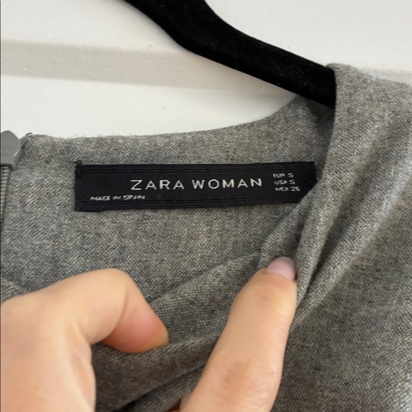 ZARA WOOL BLEND RUCHE SIDE TOP - Picture 4 of 4